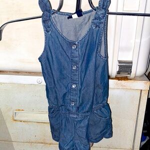 GENUINE KIDS DENIM ROMPER.